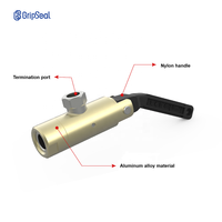 GripSeal G20A OEM, outil de connexion externe à levier pneumatique en alliage d'aluminium poli, joint en néoprène G1/8