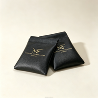 Pochette de voyage pour cosmétiques et bijoux en cuir PU imperméable avec logo personnalisé, fermeture magnétique