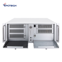 4U Estándar WinXP Soporte Rackmount Server Case Chasis de computadora industrial con ventilador y CPU independiente