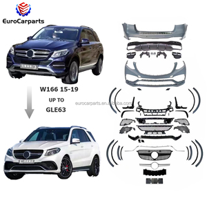 Kit carrozzeria adatto per la classe <span class=keywords><strong>Gle</strong></span> <span class=keywords><strong>W166</strong></span> 2015-2019 anno di aggiornamento per ottenere 63 accessori Auto stile Auto sintonizzazione parti paraurti per Auto griglia - Product Image 1
