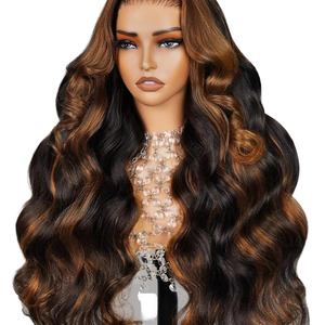 22นิ้วสำหรับ Ombre วิกผมแท้ตัดมาพร้อมกับ6x5 HD วิกผมหนา210% สีบลอนด์<span class=keywords><strong>ราก</strong></span>เข้มผสม<span class=keywords><strong>ผม</strong></span><span class=keywords><strong>ยาว</strong></span>ขนาดใหญ่ - Product Image 1