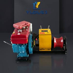 Treuil à câble diesel professionnel YILI 8T, machine de traction robuste pour le tirage et l'installation de câbles conducteurs haute tension - Product Image 1
