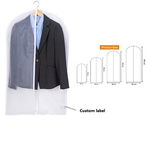 Housses à vêtements translucides personnalisées en PEVA HomeClean pour le rangement suspendu des vêtements, robes, costumes et manteaux dans le placard - Product Image 2