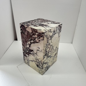 โต๊ะกาแฟหินอ่อนธรรมชาติสี่เหลี่ยมตกแต่งบ้านโต๊ะแสดงผลสีม่วงผู้ผลิตที่กำหนดเอง - Product Image 1