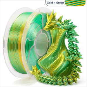 Filamento PLA Tricolor Dual Silk de 1.75mm, Multicolor de Alta Velocidad, 0.25kg 2.2lbs para Impresora 3D - Product Image 6
