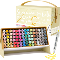 Arrtx OROS ASM-0390B Alcool 90 Couleurs Double Conseils Pinceau et Conseil Conseils Dessin Double Tête Alcool Peinture Art Marqueurs