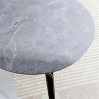 Table à thé moderne en argent rectangulaire ronde de luxe Tables basses en pierre de marbre Table basse en bois de chêne véritable