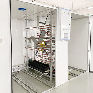 Incubateur d'œufs de poulet de type tunnel industriel pour 38400 œufs avec moteur à économie d'énergie ECM et contrôle PLC à écran tactile - Product Image 5