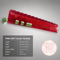 Wellenförmige Mahjong-Ständer aus Acryl mit Roségold-Folienflocken und Dreifach-Magnetdrücker, 4er-Set, 20 Zoll, amerikanisches Mahjong-Zubehör