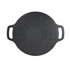 Plaque de cuisson en fonte pour rôtissage, extérieur en acier inoxydable, intérieur antiadhésif, compatible gaz et induction, pour barbecue extérieur et friture - Product Image 3