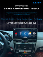 Pantalla Carplay de navegación para coche ultrafina 3200*1200P de 14,6 pulgadas para Mercedes Benz GLE Coupe GLS ML GL W166 X166 Android Auto