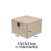 Étui à rabat en bois de pin avec Logo OEM personnalisé, boîte de rangement en bois pour bijoux, vente en gros