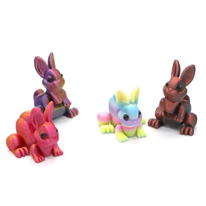 Éxito de Ventas Transfronterizo: Huevos de Pascua de Cristal Impresos en 3D, Decoraciones Creativas para Escritorio, Modelo de Conejo Móvil, Juguete de Maternidad - Product Image 6