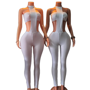 Vivibloook J25JP328 Otoño Invierno Monos de mujer Monos Estampado de leopardo Cuello en V profundo Mono sin espalda - Product Image 4