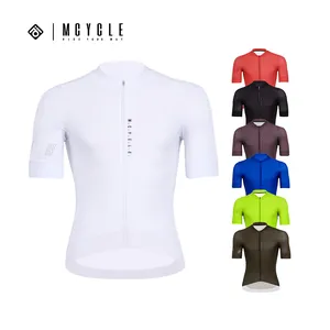 Vêtements de cyclisme professionnels à coupe aérodynamique Chemises de vélo Impression par sublimation Maillot de cyclisme à manches courtes pour hommes