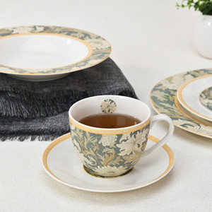 New 20pcs Cute Garden Floral Design Sustainable Porcelain Ceramic <b>Dinner</b> <b>Set</b> Tableware Plates Cup Kit for Restaurant Dinnerware - Product Image 5
