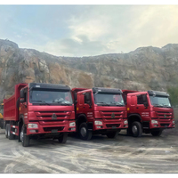 Camion benne SINOTRUK HOWO 8x4 remis à neuf de haute qualité, 371 CV, 12 roues, 40T, pour la vente sur les marchés d'Afrique et d'Asie du Sud-Est