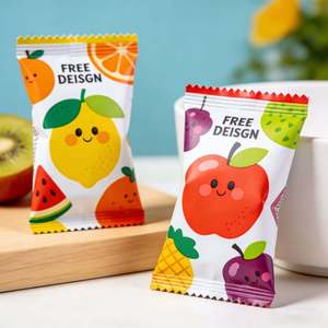 Custom Design Snack Cookie Top Candy Back Seal Pouch Plastic <b>Bag</b> Tear Notch Food Powder Mylar Plastic <b>Bags</b> - Product Image 5