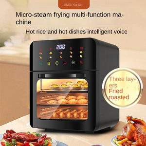 15L thép không gỉ Nồi chiên không khí Lò nướng bánh mỳ nhỏ thiết bị nhà bếp được xây dựng trong kỹ thuật số Nồi chiên không khí lò với Countertop lò - Product Image 4