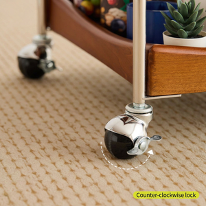 Mesa de Centro Moderna, Ecológica, Resistente y Plegable con Niveles de Almacenamiento y Ruedas con Bloqueo para Sala de Estar - Product Image 6