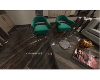 Haute qualité brésil luxe pierre élégant marron Quartzite marbre noir pour sol dalle mur bureau noir Quartzite