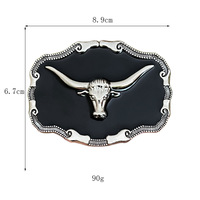 Hebillas de Cinturón Vaquero Estilo Occidental JULUN, Diseño de Toro Longhorn, Hebillas Personalizadas para Hombres, Jeans, Vaqueros