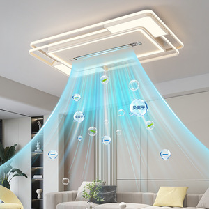 <b>Ceiling</b> Fan <b>Light</b> <b>Led</b> Flush Mount With Negative Ion Living Room Bedroom 5 Year Warranty - Product Image 1
