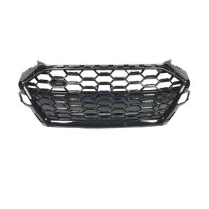 Rejilla delantera negra brillante para coche <span class=keywords><strong>A4</strong></span> S4, rejilla de nido de abeja de malla estilo RS4 modificada para <span class=keywords><strong>Audi</strong></span> <span class=keywords><strong>A4</strong></span> S4 B9.5 2020 2021 2022 2023 - Product Image 6