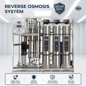 Système d'osmose inverse pour eau saumâtre à TDS élevé 500LPH 1000LPH, installation industrielle de purification d'eau par osmose inverse ISO ROHS - Product Image 1
