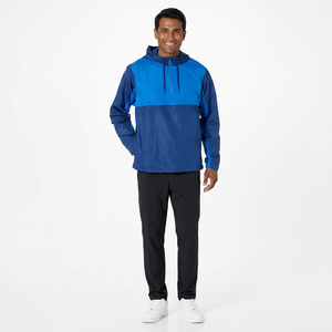 Chaquetas Cortavientos Anorak para Hombre, Estilo Profesional 2026, Color Azul - Product Image 1