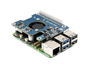 Placa de desarrollo Power Ethernet HAT (F) para Raspberry Pi 5, ventilador de refrigeración integrado de alta potencia, disipador térmico compatible con red 802.3af/at - Product Image 3
