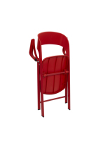 Jardin moderne et écologique extérieur en métal simple chaise pliante en plastique chaise pliante événement de fête de mariage