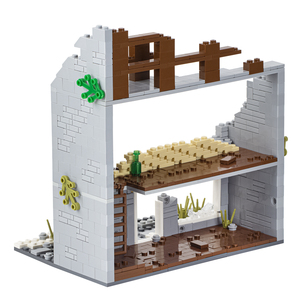 Serie MOC5003 671 Pezzi WW2 MOC <span class=keywords><strong>City</strong></span> Wars Mattoncini Vista Strada in Ruina Assemblaggio Fai-da-Te Blocchi da Costruzione Educativi Giocattoli per Bambini Regalo - Product Image 4