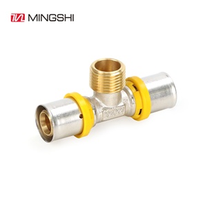 Pex al pex connexion rapide pro presse cuivre pe tuyau laiton t raccords - Product Image 3