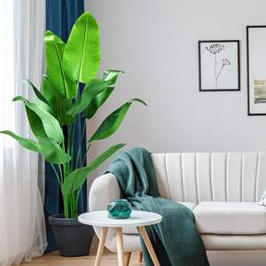 Planta Artificial de <span class=keywords><strong>Palmera</strong></span> Viajera Realista para Interiores y Exteriores, <span class=keywords><strong>Palmera</strong></span> Realista para Decoración de Sala de Estar, Oficina, Balcón y Jardín - Product Image 1