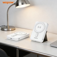 Batterie externe magnétique sans fil 10000mAh, charge rapide 15W, chargeur portable pour téléphones mobiles iPhone et Android