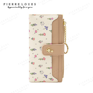 Pierre Loues Floral Print Long <b>Wallet</b> Compact Women's <b>RFID</b> Blocking Everyday Use - Product Image 4