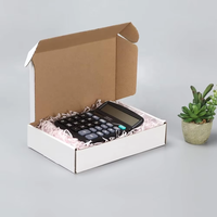 Boîtes d'expédition en carton ondulé pour cosmétiques, vêtements, emballages en carton, boîte à courrier blanche, logo personnalisé, boîte pliante pour chaussures, pour vêtements