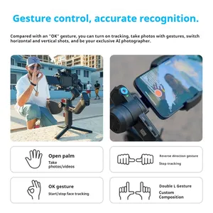 Feiyutech scorp mini 3 điện thoại <span class=keywords><strong>Gimbal</strong></span> 360 ° xoay ba trục chống rung cầm tay ổn định cho máy ảnh GoPro quay video trực tiếp - Product Image 3