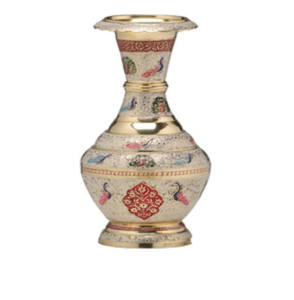 High Quality Brass Flower <b>Vase</b> With Very Beautiful <b>Engraving</b> Design Decorative Metal Flower Pot - Product Image 2