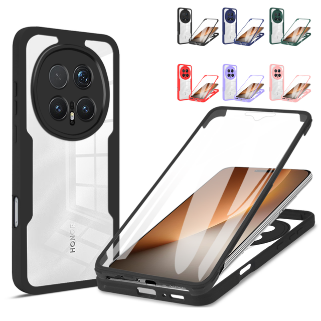 360 Full Body Screen Protector Transparent Case for Honor Magic8 Pro 5G Shockproof Phone Cover
