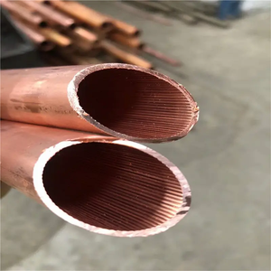 Tubes en <span class=keywords><strong>cuivre</strong></span> à rainures internes caloduc en <span class=keywords><strong>cuivre</strong></span> sous vide à mèche recuite légère - Product Image 3