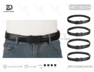 Cinturón para Hombre 4.0 con Hebilla Automática de Acrílico, 4x125cm, Negro, Estilo Casual, Fundición a Presión - Product Image 3