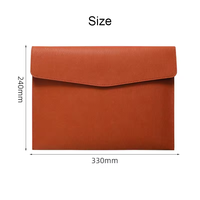 Stock Portable A4 Sac de Rangement de Fichier en Cuir Poche à Documents Boucle en Métal Sac d'Affaires avec Impressionnant Logo de l'Entreprise