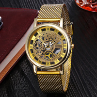 Montres pour hommes tendance pour le commerce extérieur, à cadran ajouré, non-mécaniques, décontractées, avec bracelet en silicone, à quartz, en alliage écologique, pour fabricants