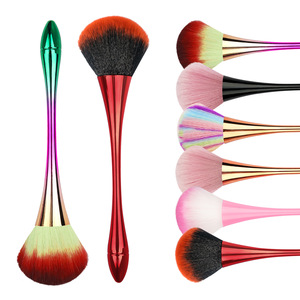 Brosse de nettoyage professionnelle en nylon souple à long manche pour nail art, brosse multi-usages pour éliminer la poussière et le maquillage, idéale pour les salons de manucure - Product Image 2
