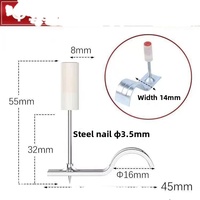 Clou de plafond sans fil One Piece Integrated Shooting Fire Nail Clous décoratifs et de construction