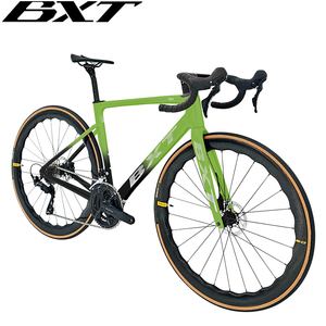 Vélo de route BXT 24 vitesses en fibre de carbone avec freins à disque hydrauliques, pour course cycliste, avec <span class=keywords><strong>groupe</strong></span> électronique R7120 <span class=keywords><strong>105</strong></span>/DI2 - Product Image 1