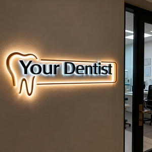 Logo da Parete per Esterni e Interni Lettere Scatolate a LED Lettere Metalliche Retroilluminate Insegna Esterna per Negozi Insegne Luminose a LED per Attività Commerciali - Product Image 5