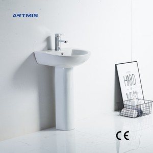 Vente en gros, chine, lavabos à shampoing, trou unique, forme ronde, lavabo à main - Product Image 1